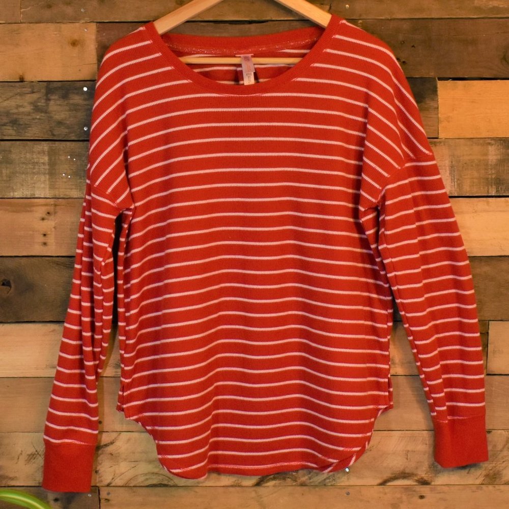 Gilligan & O'Malley Waffle Knit Long Sleeved Sleep Shirt